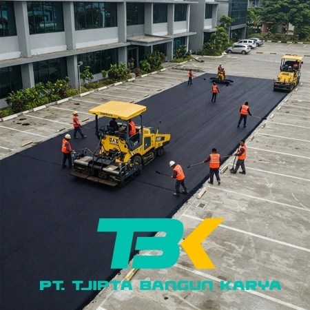 jasa pengaspalan area parkir perkantoran cirebon