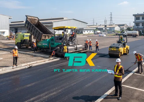 pengaspalan kawasan industri di Bekasi oleh jasa pengaspalan PT. Tjipta Bina Karya