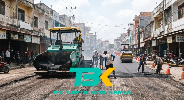 jasa pengaspalan hotmix karawang