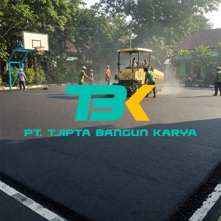 Pengaspalan Lapangan Olah Raga Pandeglang